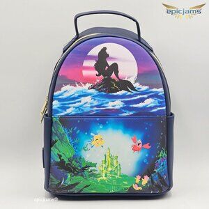 Loungefly Disney The Little Mermaid Silhouette Mini Backpack New